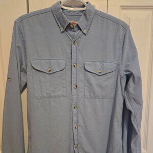 Fjallraven Light Blue Casual Button-Down Shirt